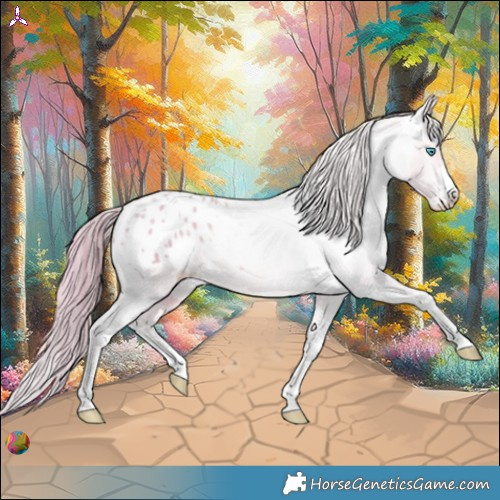 Horse Color:Watercolor Buckskin Pearl Varnish 