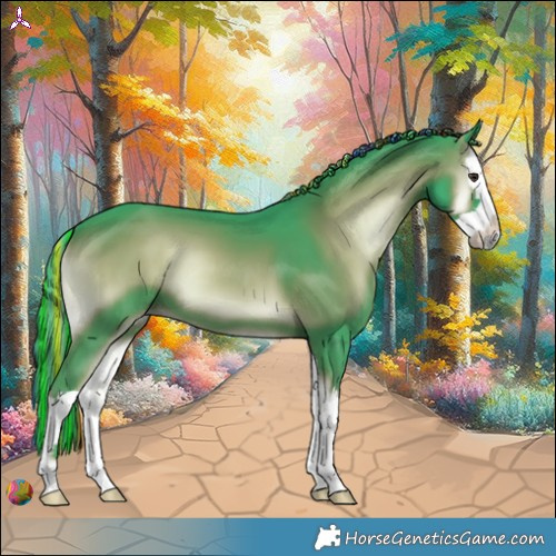 Horse Color:Painted Watercolor Liver Red Onyx Splash 