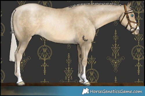 Horse Color:Silver Smoky Black Pearl