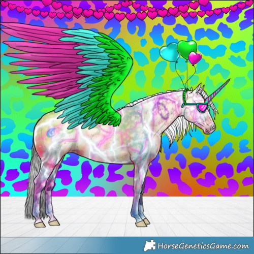 Horse Color:Gray Black 