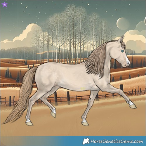 Horse Color:Perlino Dun 