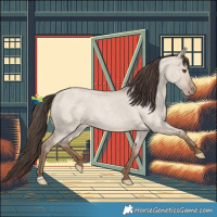 Horse Color:Classic Champagne Roan Dun 