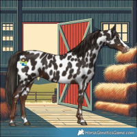 Horse Color:Liver Chestnut Splash Appaloosa 