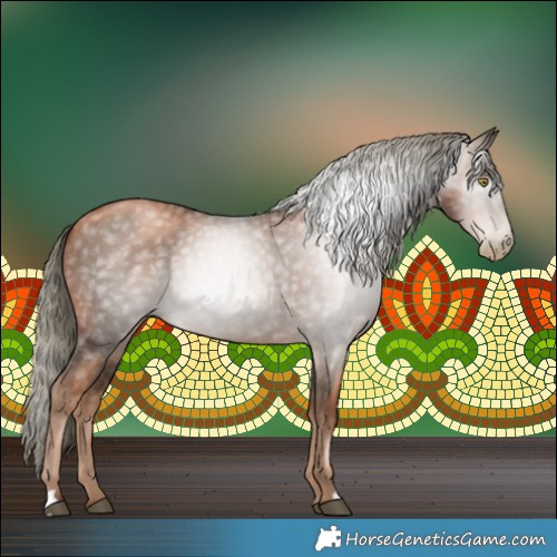 Horse Color:Gray Liver Chestnut Pearl Mushroom 