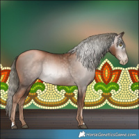 Horse Color:Gray Liver Chestnut Pearl Mushroom