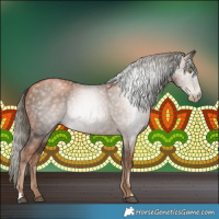 Horse Color:Gray Liver Chestnut Pearl Mushroom