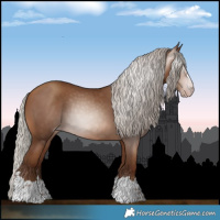 Horse Color:Gray Silver Sable Champagne 