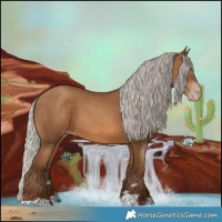 Horse Color:Gray Silver Sable Champagne