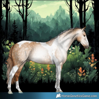 Horse Color:Gray Red Dun Tobiano 