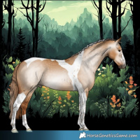 Horse Color:Gray Red Dun Tobiano