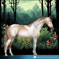 Horse Color:Gray Red Dun Tobiano