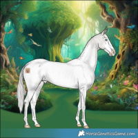 Horse Color:White Spotted Silver Grullo Onyx Splash Snowcap Brindle