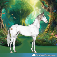Horse Color:White Spotted Silver Grullo Onyx Splash Appaloosa Brindle