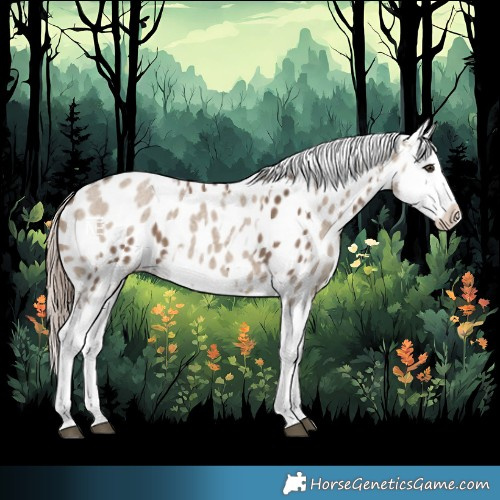 Horse Color:Liver Red Dun Sabino Splash Near Leopard  and Liver Red Dun Roan Splash Near Leopard 