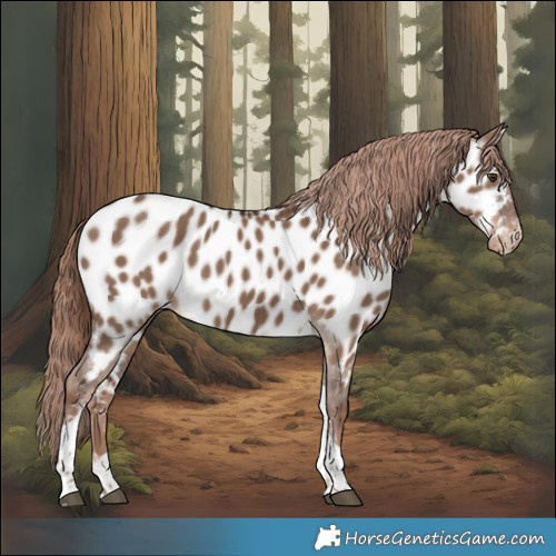 Horse Color:Liver Red Dun Tobiano Appaloosa 