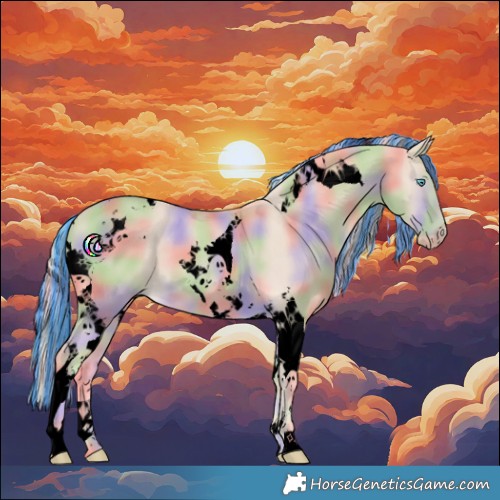 Horse Color:Void Painted Nacre Cremello Tobiano 