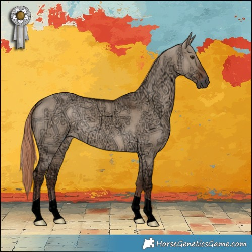 Horse Color:Liver Red Dun Ice 