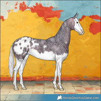 Horse Color:Watercolor Silver Bay Ice Dun Sabino Splash Blanket