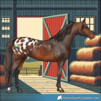 Horse Color:Bay Appaloosa 