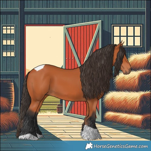 Horse Color:Bay Tobiano 