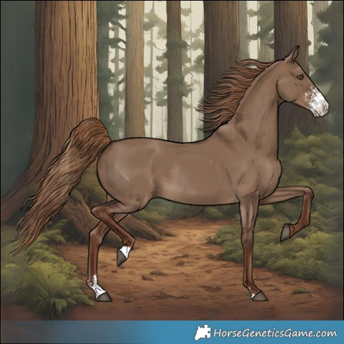 Horse Color:Liver Red Dun Sabino Rabicano