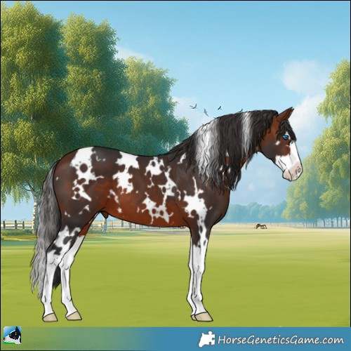 Horse Color:White Spotted Bay Splash 
