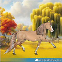 Horse Color:Red Dun Splash 