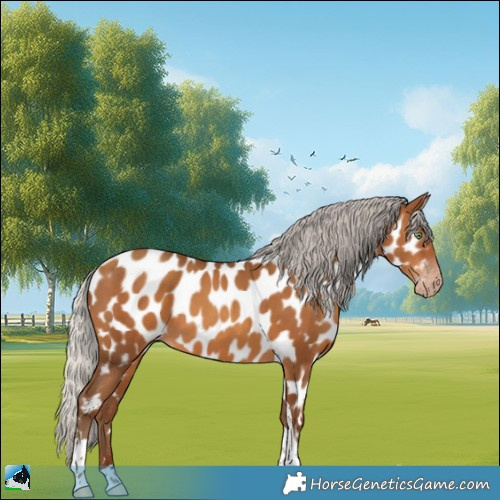 Horse Color:Gray Silver Amber Champagne Tobiano Appaloosa 
