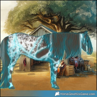 Horse Color:Thunderstruck White Spotted Liver Chestnut Ice