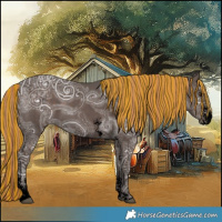 Horse Color:Void Painted Liver Chestnut Ice Sabino 