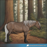 Horse Color:White Spotted Silver Brown Dun 