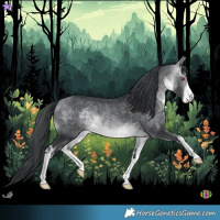 Horse Color:White Spotted Brown Chinchilla 