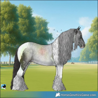 Horse Color:Smoky Black Ice Sabino Tobiano Rabicano