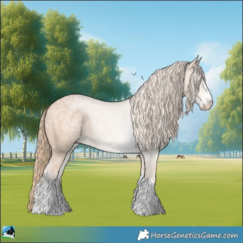 Horse Color:Perlino Ice Rabicano 