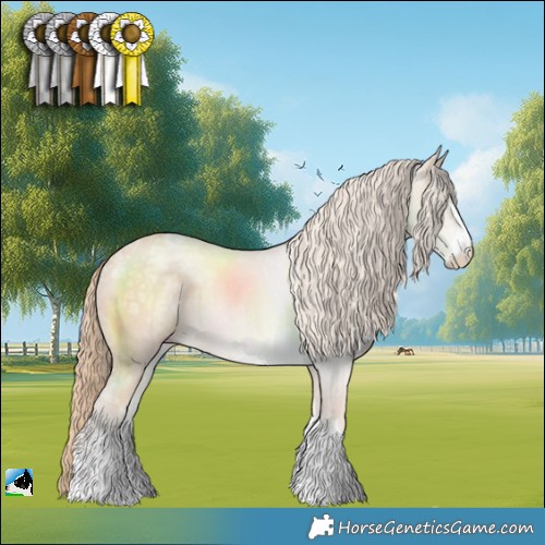 Horse Color:Perlino Ice Rabicano