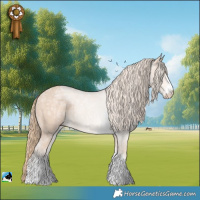 Horse Color:Perlino Ice Rabicano 