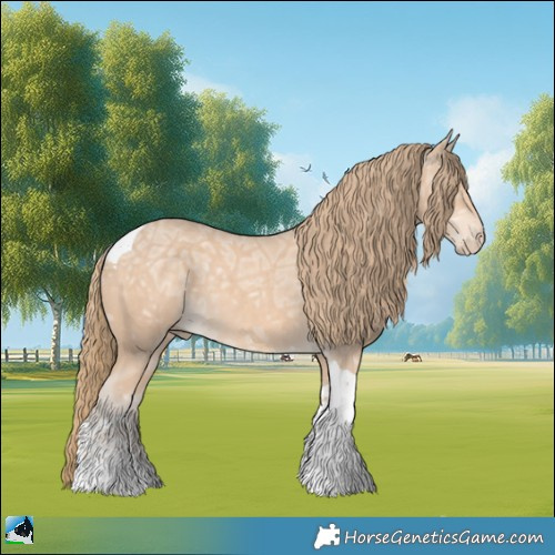 Horse Color:Perlino Ice Tobiano Rabicano 