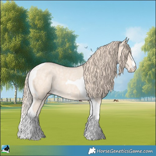 Horse Color:Perlino Ice Tobiano Rabicano 