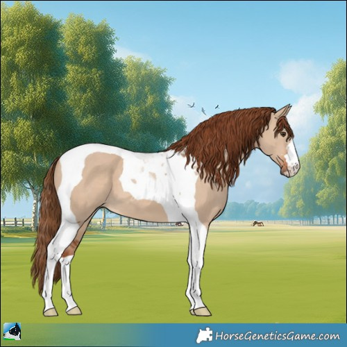 Horse Color:Red Dun Tobiano 
