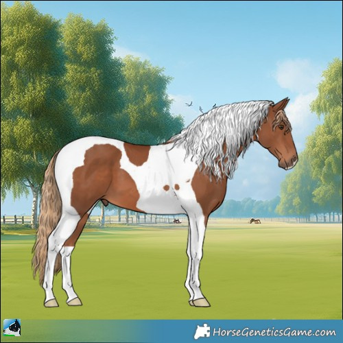 Horse Color:Chestnut Tobiano 