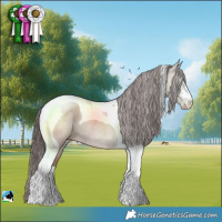 Horse Color:Classic Champagne Dun Mushroom Tobiano Rabicano 