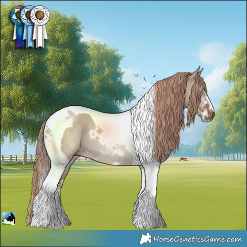 Horse Color:Liver Red Dun Sabino Tobiano Rabicano 