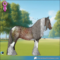 Horse Color:Liver Chestnut Ice Mushroom Tobiano 