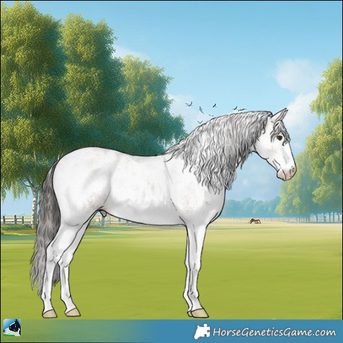Horse Color:White Spotted Liver Red Dun 