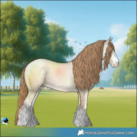 Horse Color:Buckskin Ice Pearl Dun Sabino Brindle 