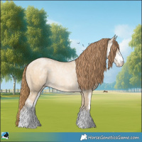 Horse Color:Buckskin Ice Pearl Dun Sabino Brindle 