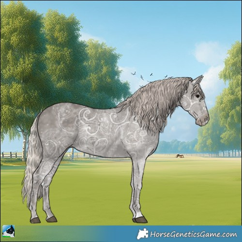 Horse Color:Silver Black Ice 