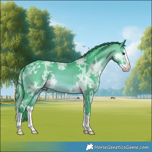Horse Color:Watercolor Bay Ice Splash 