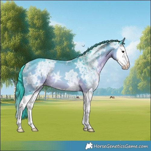 Horse Color:Watercolor Bay Ice Splash 