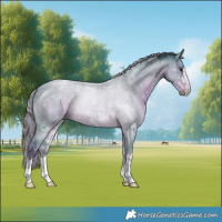 Horse Color:Watercolor Liver Chestnut 